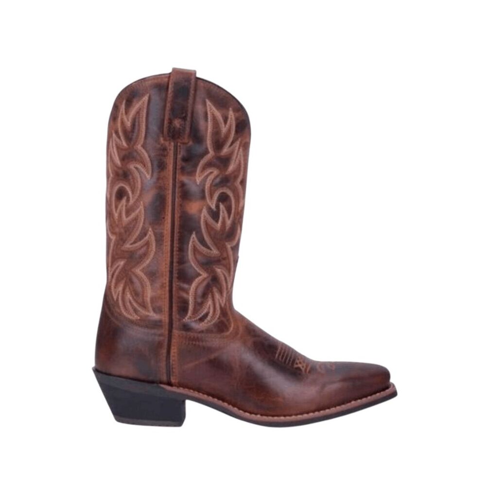 TONY LAMA Men's Brown Leather Western Boot Size 9.5D
